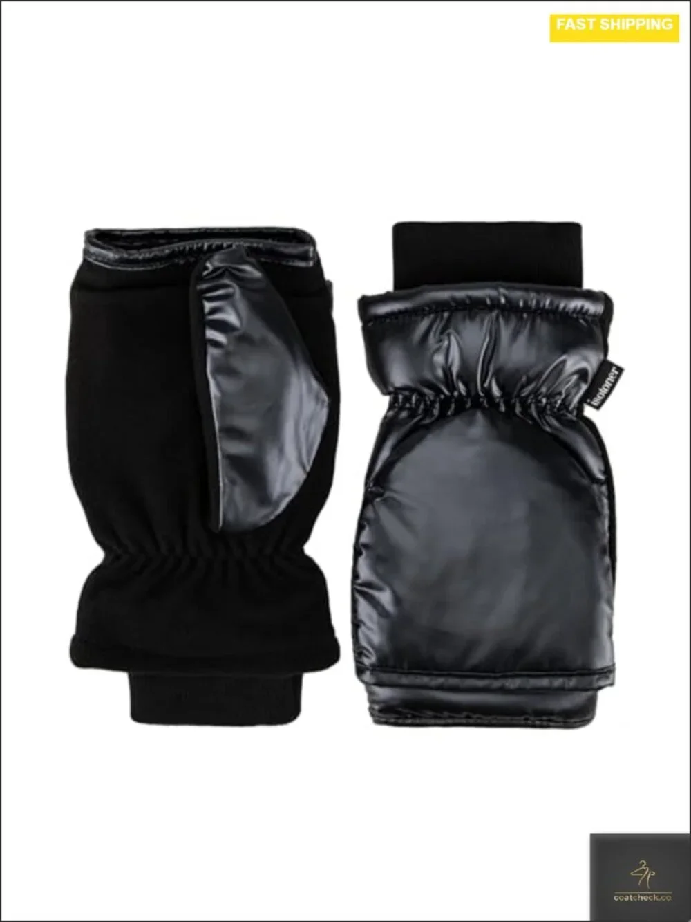 Water Repellent Touchscreen Gloves with Flip Top Mittens SmarTouch SleekHeat